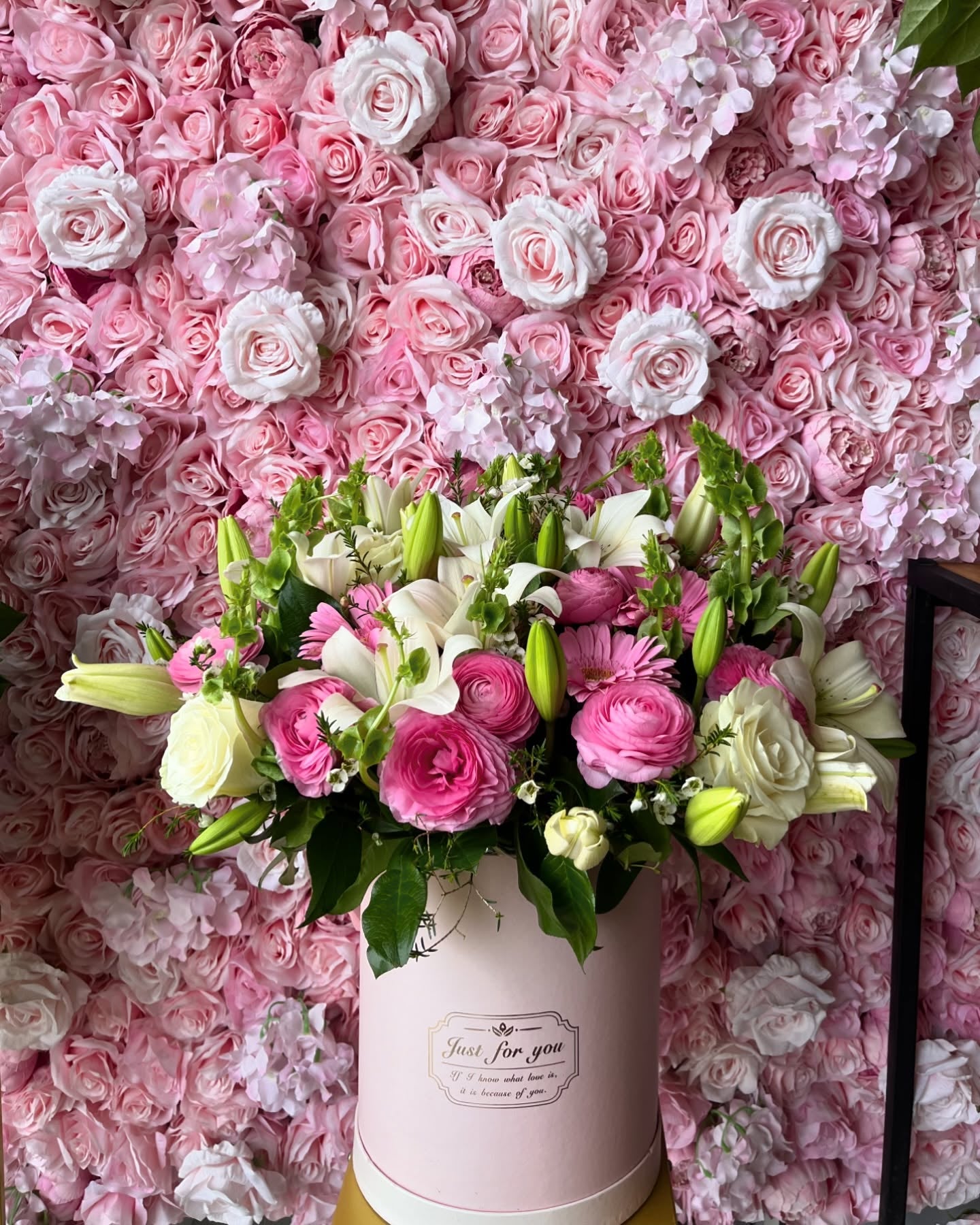 Ranunculus and Lily Box Floral Arrangement